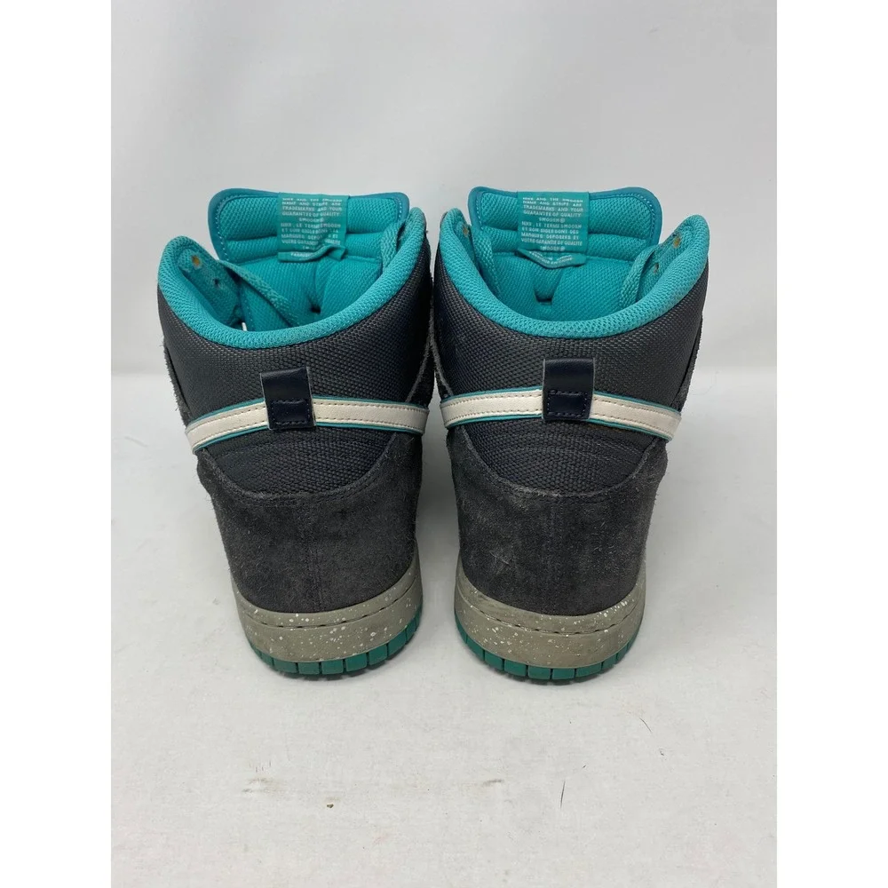 Nike Dunk High Dark Grey Dynamic Blue White Speckled 317982-052 Mens 11